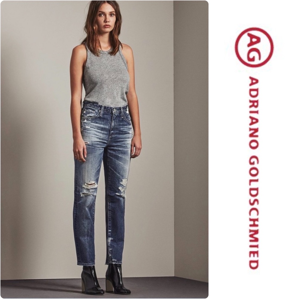 AG THE PHOEBE High Waist Straight Leg Jeans